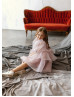 Puff Sleeves Tulle Tiered Flower Girl Dress